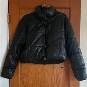 Zara Women's Black Puffer Coat